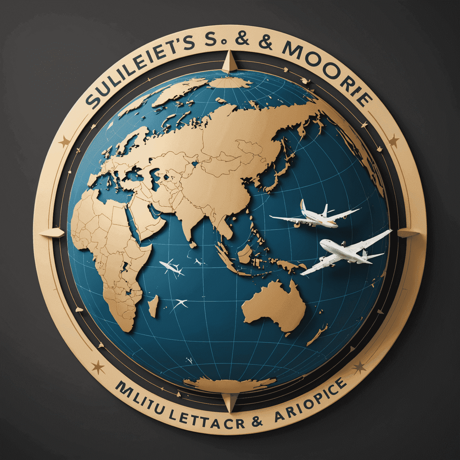 Miles & More logo featuring a stylized globe with flight paths