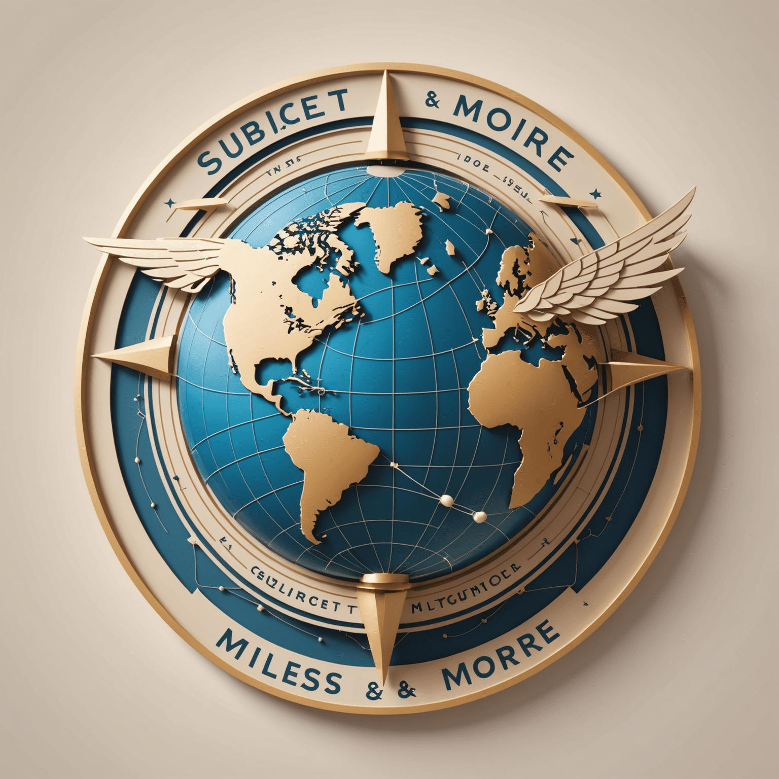 Miles & More logo featuring a stylized globe with flight paths