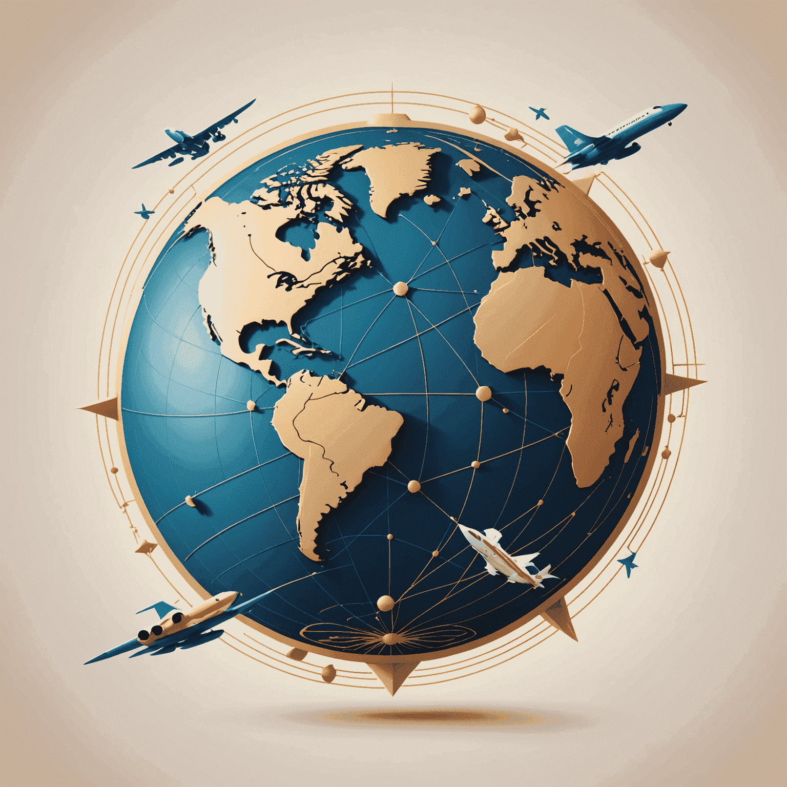 Miles & More logo featuring a stylized globe with flight paths
