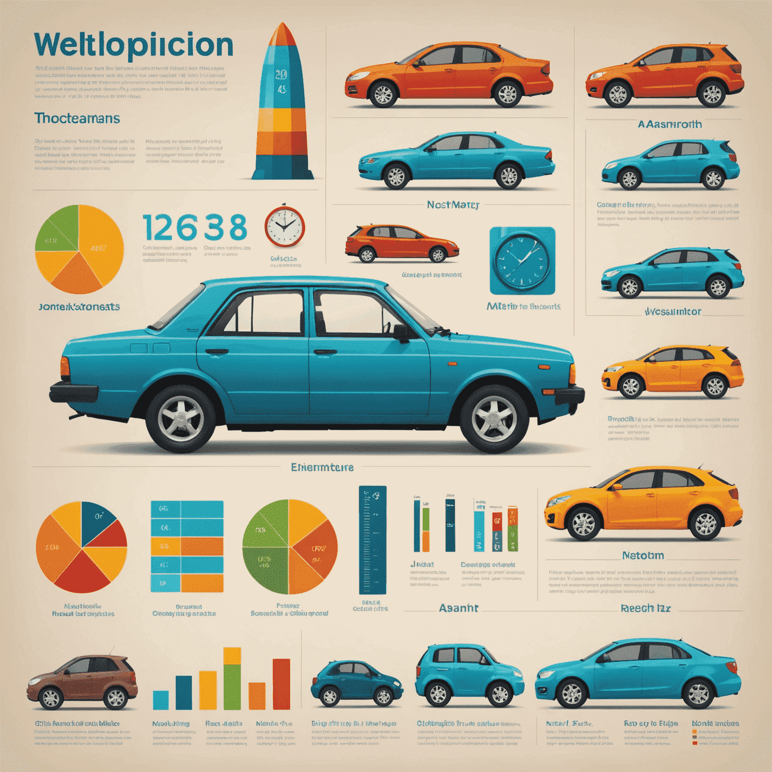 Infographic showing common objects and their lengths in meters, including a car, a person, and everyday items